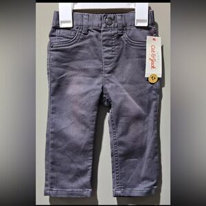 Cat & Jack Baby Faded Gray Stretch Waist Denim Jeans